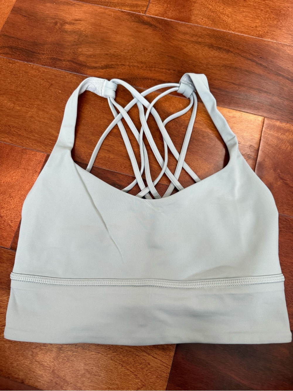 Lululemon Light Blue Strappy Sports bra size 6